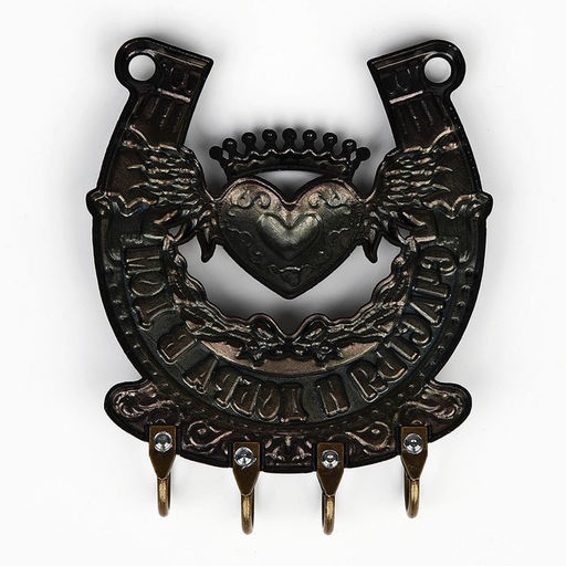 Ключница настенная подкова «Счастья и добра», 10.3×12.5 см