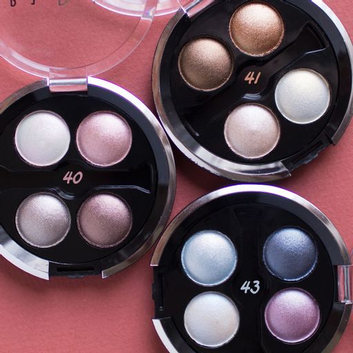 Belor Design БД DELICATE Тени для век 4-х цветные №43 голубые - Black mask фото 2