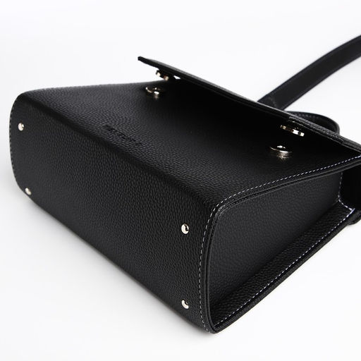 Сумка женская TEXTURA, мессенджер, средний размер, цвет чёрный фото 5