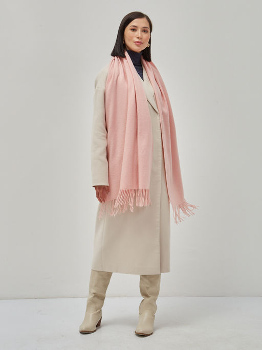 В составе шерсть и кашемир! теплый двусторонний палантин - Tantino фото 2