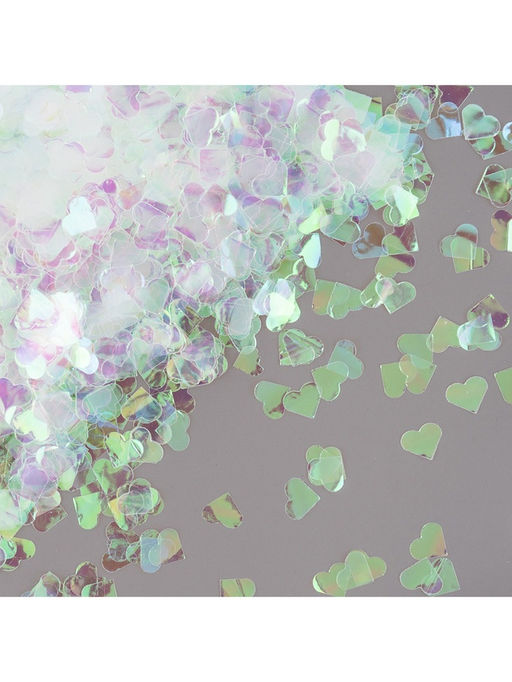 Конфетти Сердце перламутровый, хамелеон, 1.5 см, 50 г