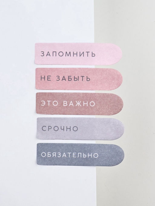 Цена за 2 шт. Набор стикеров-закладок «Сегодня твой день», 5 шт., 20 л