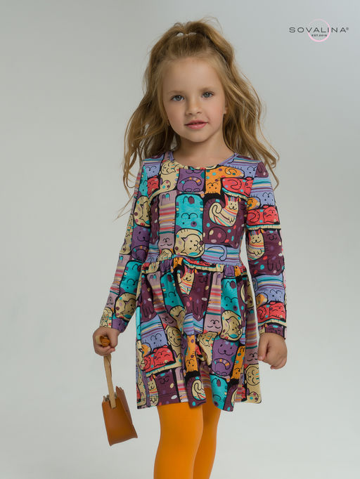 Платье Эля коты в горошек - Sovalina фото 13