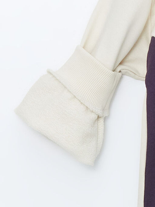 Bisiklet Yaka Bask?l? Erkek ?ocuk Sweatshirt