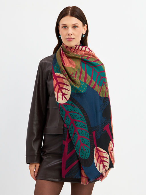 Палантин с рисунком