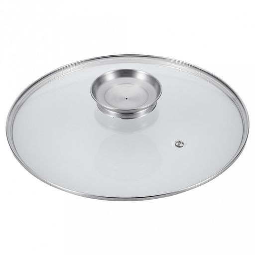 Казан чугунный "Linea FRITTO" 4,4л, д30см, h32см, антипригарное покрытие, крышка из закаленного стекла с пароотводом и арома-дозатором, "Regent" (Китай) Подходит для всех видов плит, включая индукционную.