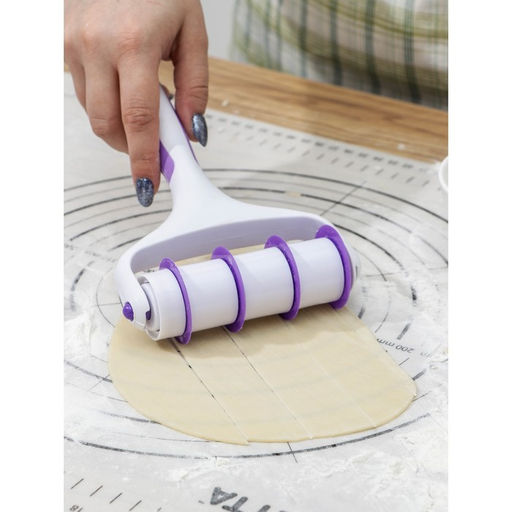 Валик для нарезки теста Доляна Лепота, 12,5?3?19 см, 4 насадки, цвет белый  фото 12