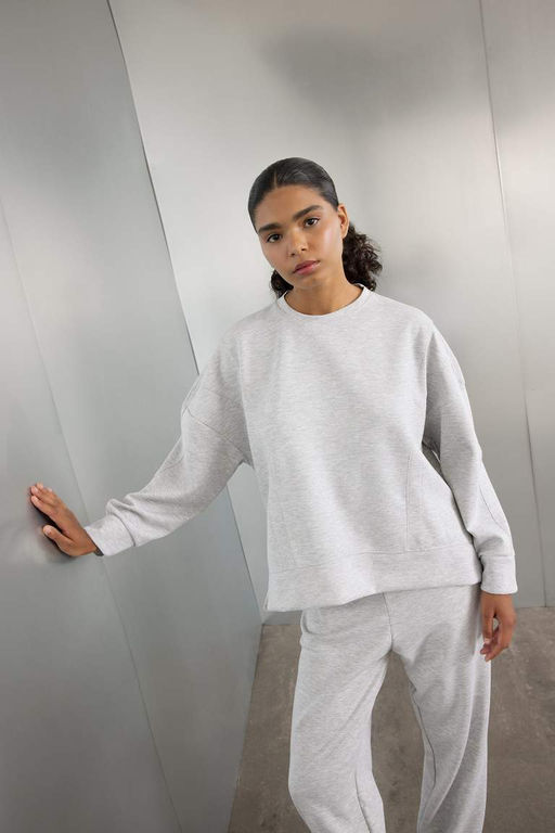 DeFactoFit Толстовка для спортсменов из ткани с круглым вырезом для подводного плавания  фото 3