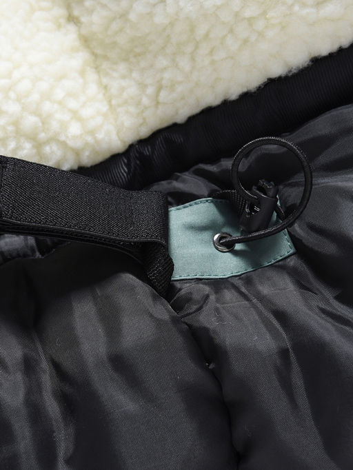 Куртка парка зимняя подростковая для мальчика с капюшоном и мехом цвета хаки 9447Kh