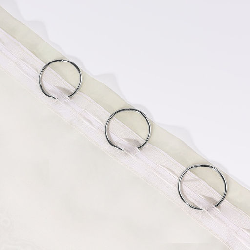 Цена за 100 шт. Кольцо для карниза, разъёмное, d=28/33 мм, цвет серебряный