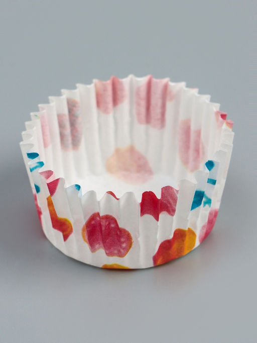 Цена за 300 шт. Форма для выпечки и упаковки конфет бумажная UPAK LAND «Сердца», 3.5×2 см, одноразовая, белая