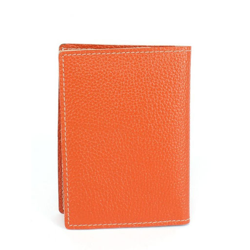 Обложка для автодокументов Croco-АВ-1107 н/к, оранжевый флотер (36) 265400  фото 2