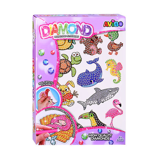 Мозаика алмазная "Животный мир" в коробке