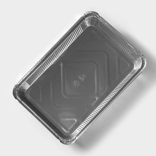 Цена за 2 шт. Формы для выпечки и запекания Доляна, набор 2 шт., 2.235 л, 31215.5 см, фольга, серебристые  фото 2