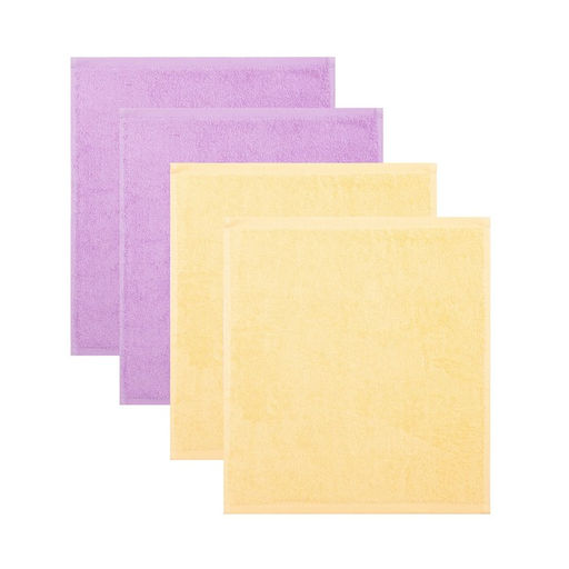 Набор махровых полотенец 8 Марта 30х30 см - 4 шт, 100% хлопок 340 гр/м2 - Этель фото 3