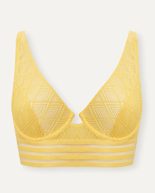 Ажурный желтый бюстгальтер - Deseo фото 3