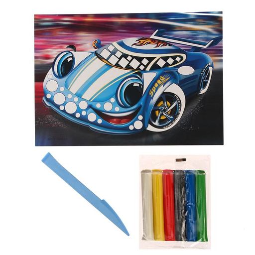 Аппликация пластилином Быстрая тачка - Школа талантов фото 3