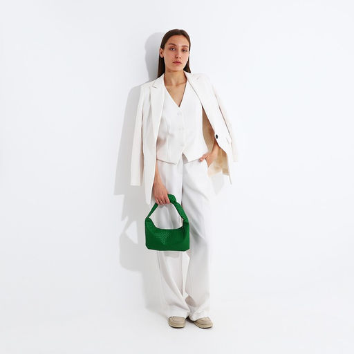 Сумка-багет на молнии, цвет зелёный - Simaland фото 7