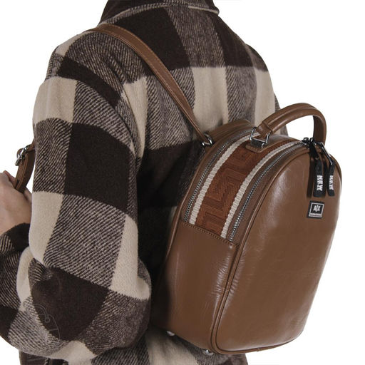 Рюкзак женский 9158CD coffee Alex&Mia/30 в Новосибирске