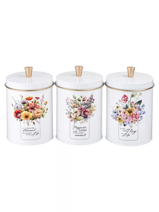 НАБОР AGNESS FLORAL MOOD 2В1 ХЛЕБНИЦА 34*20*18 СМ, БАНКА ДЛЯ СЫПУЧИХ 12*17,5 СМ 3 ШТ  фото 8