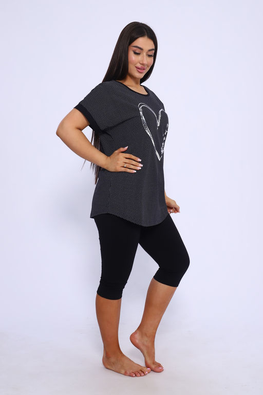 Костюм Modalina 46649 футболка и бриджи хлопок  фото 2