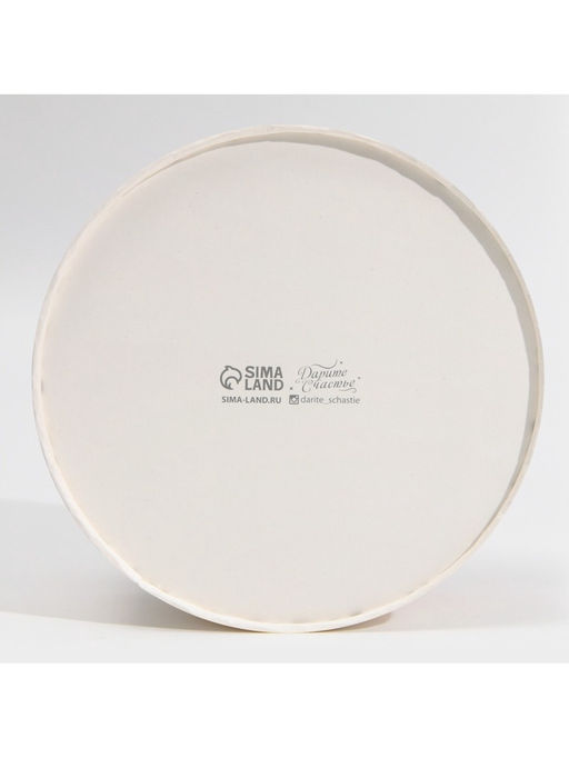 Коробка для макарун, кондитерская упаковка тубус с окном, Love, 16×16×5 см