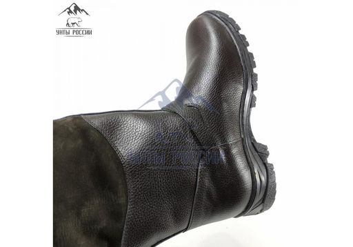 Монголки коричневые с замком, литая подошва,