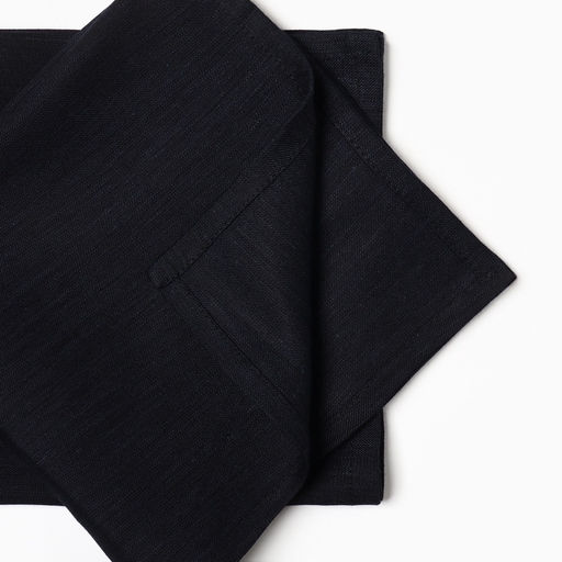 Набор салфеток «Этель» Black, 40×40 см - 2 шт., 100% лён