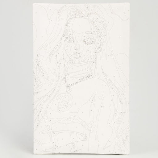 Картина по номерам для детей Блондинка в розовом, 20?30 см