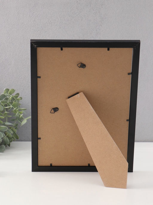 Фоторамка для фото 21×30 см, с паспарту (15×20 см), Anna, МДФ, чёрный (пластиковый экран)