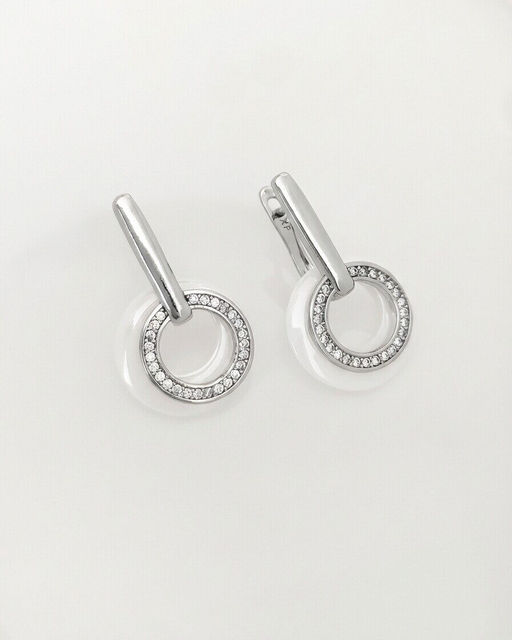 Серьги с керамикой