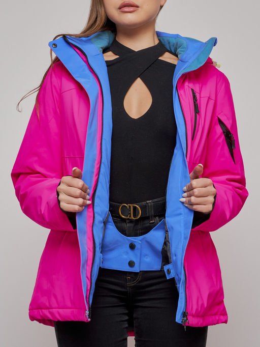 Горнолыжный костюм женский зимний розового цвета 005R - Chunmai фото 12