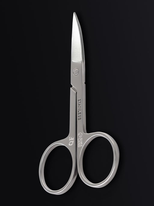 Ножницы маникюрные Premium, загнутые, узкие, 8.8 см, на блистере