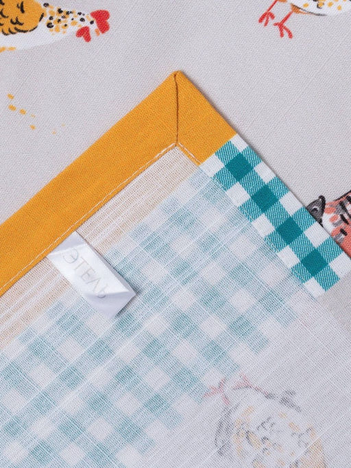 Скатерть пасхальная, Этель Chicken Ranch 220х147 см, 100% хлопок, репс 210 г/м2