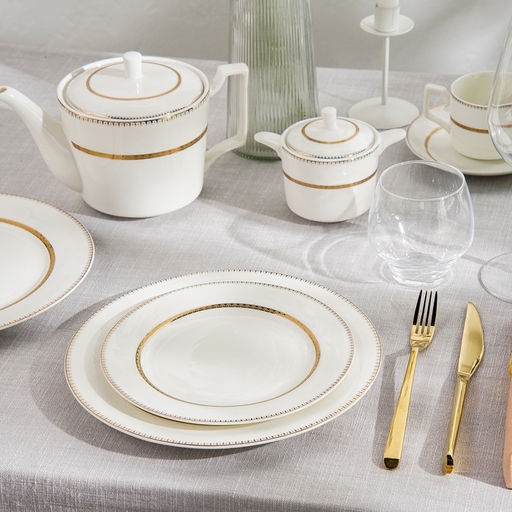 Тарелки WY Grace, d=25.5 см, набор 2 шт., фарфор, белые