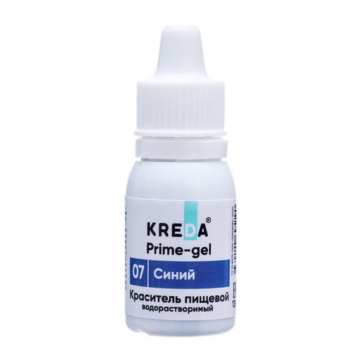 Цена за 2 шт. Краситель пищевой Prime-gel, водорастворимый, синий, 10 мл
