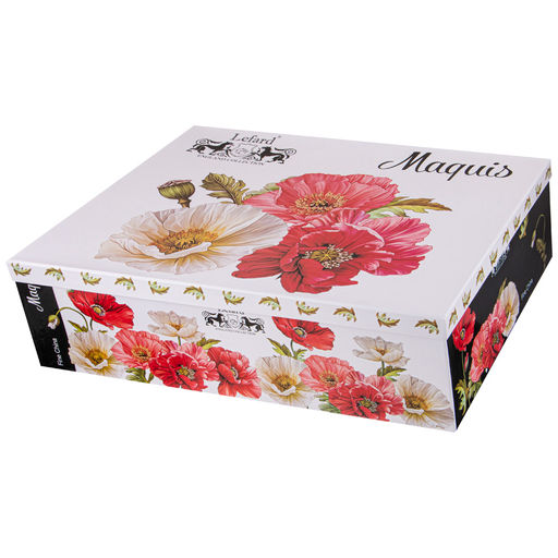 ЧАЙНЫЙ СЕРВИЗ LEFARD МАКИ НА 6 ПЕР. 14 ПР.