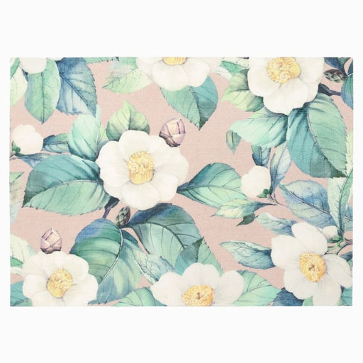 Салфетка на стол «Доляна. Камелия», ПВХ, 40×29 см