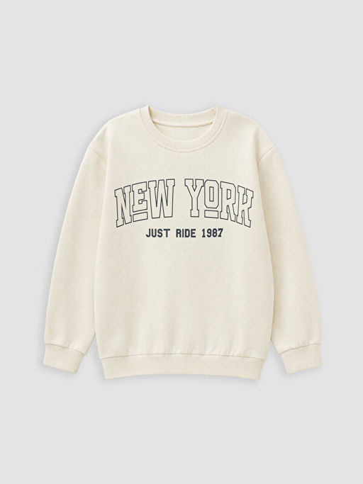 New York Bask?l? Erkek ?ocuk Sweatshirt