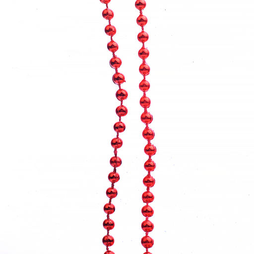 Новогоднее украшение "Бусы" красные, 10м, в банке