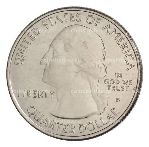 Монета 25 центов (1/4 доллара) 2020 года P США Национальные парки  №55 Национальный заповедник Толлграсс-Прери