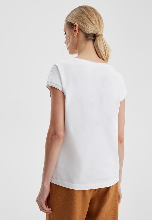 Футболка женская LS-213418-EC, 
экрю - Steinberg фото 3