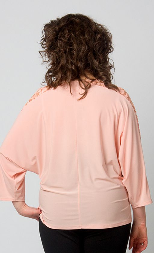 Великолепная блуза свободного покроя из тонкого шелковистого трикотажа. Рукава летучая мышь - Ckc collections фото 2