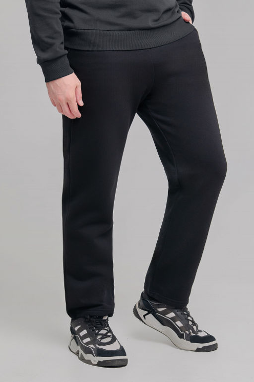 Арт. 62901 Брюки мужские с начесом 48-56 (5 шт) Цвет:черный - Идеал фото 4