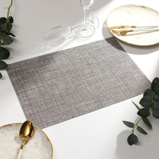 Салфетка на стол Доляна, цв.серый, 45*30см  фото 2