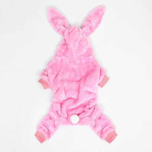 Комбинезон Зайка с капюшоном, размер S (ДС 25 см, ОГ 35 см, ОШ 25 см), розовый - Simaland фото 9