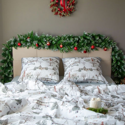 Постельное бельё Этель Winter countryside 1.5 сп 143х215 см,150х214 см, 70х70 см 2 шт,поплин 125 г/м2  фото 6