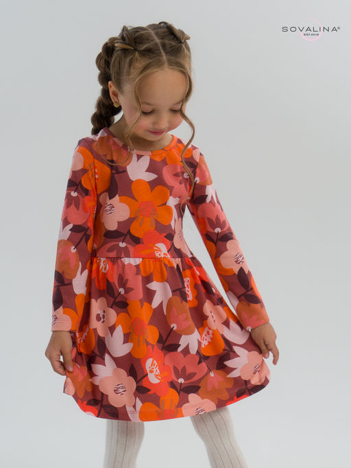 Платье Эля осенние цветы - Sovalina фото 8