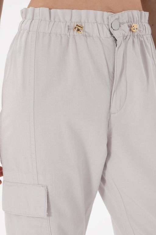 Kad_n A__k Gri Kanvas Pantolon Sepette S_rpriz _ndirim - U.s. polo assn фото 5