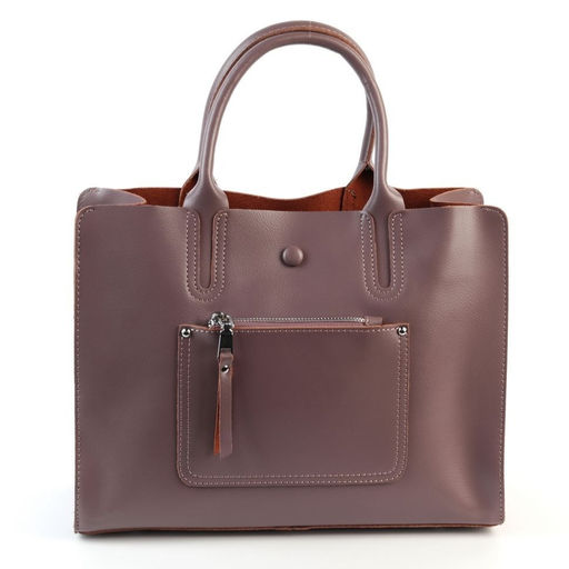 Женская кожаная сумка 3711-220 Пурпл